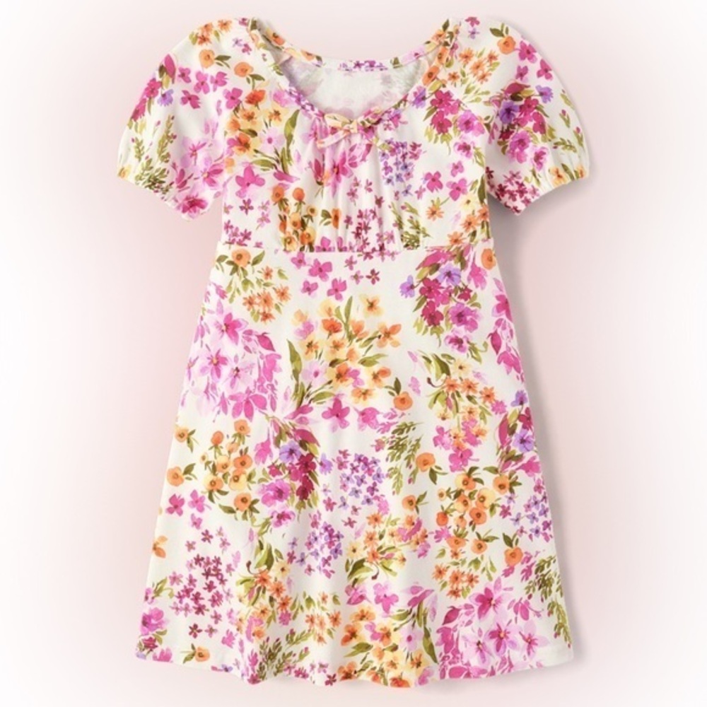 The Children’s Place Floral Girl Dress size M 7/8 Like New
